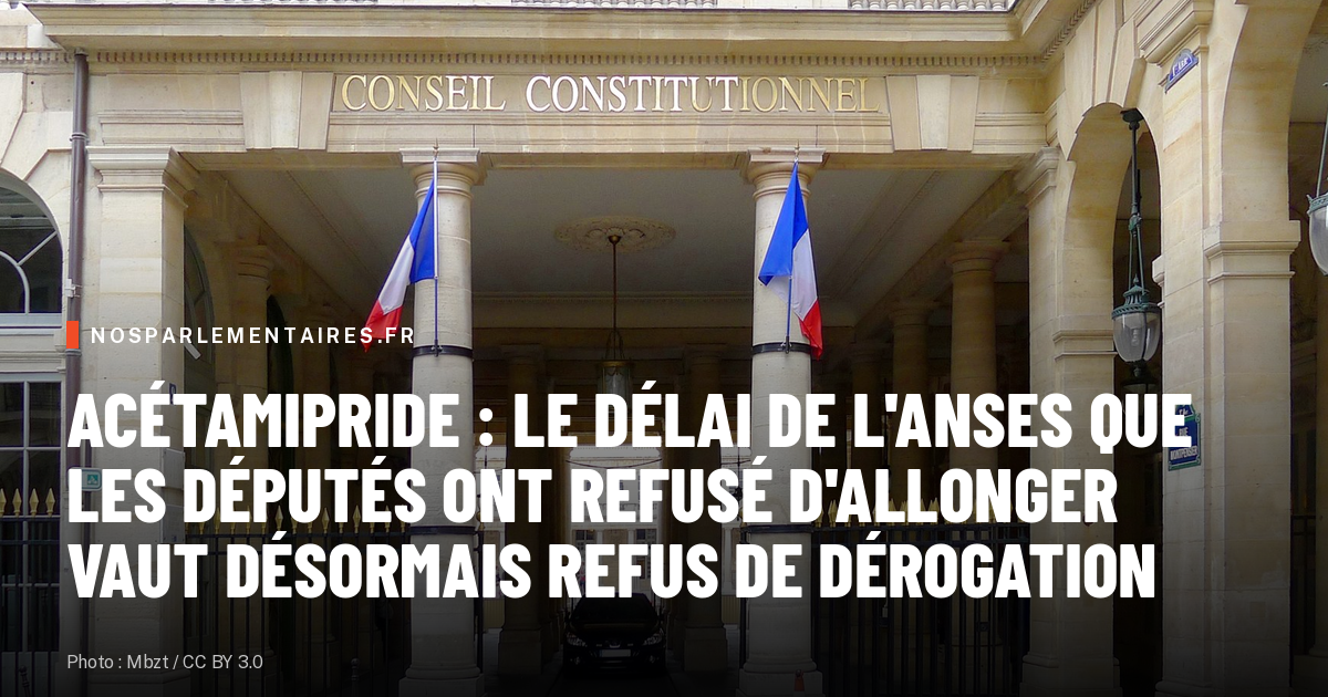 Acétamipride : le délai de l'Anses que les députés ont refusé d'allonger vaut désormais refus de dérogation