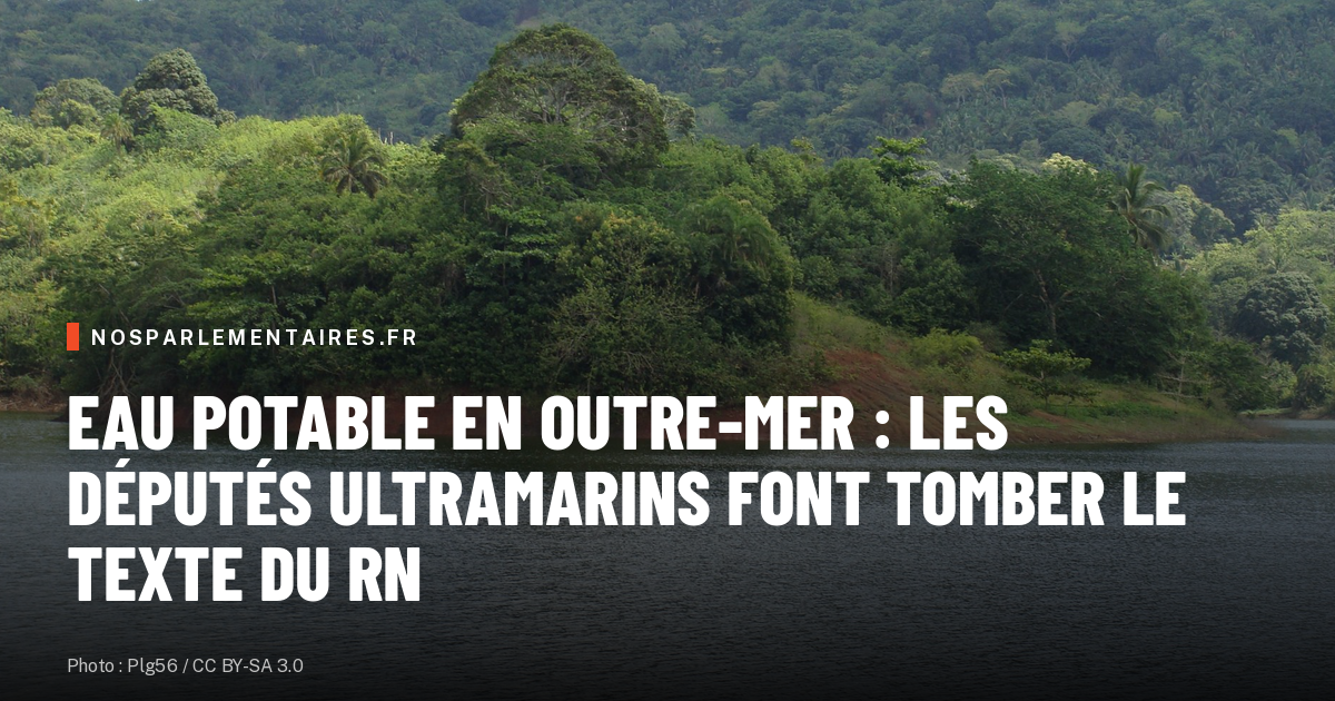 Eau potable en outre-mer : les députés ultramarins font tomber le texte du RN