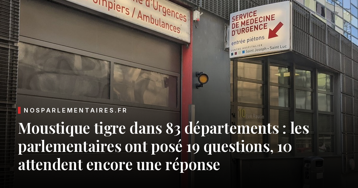 Moustique tigre dans 83 départements : les parlementaires ont posé 19 questions, 10 attendent encore une réponse