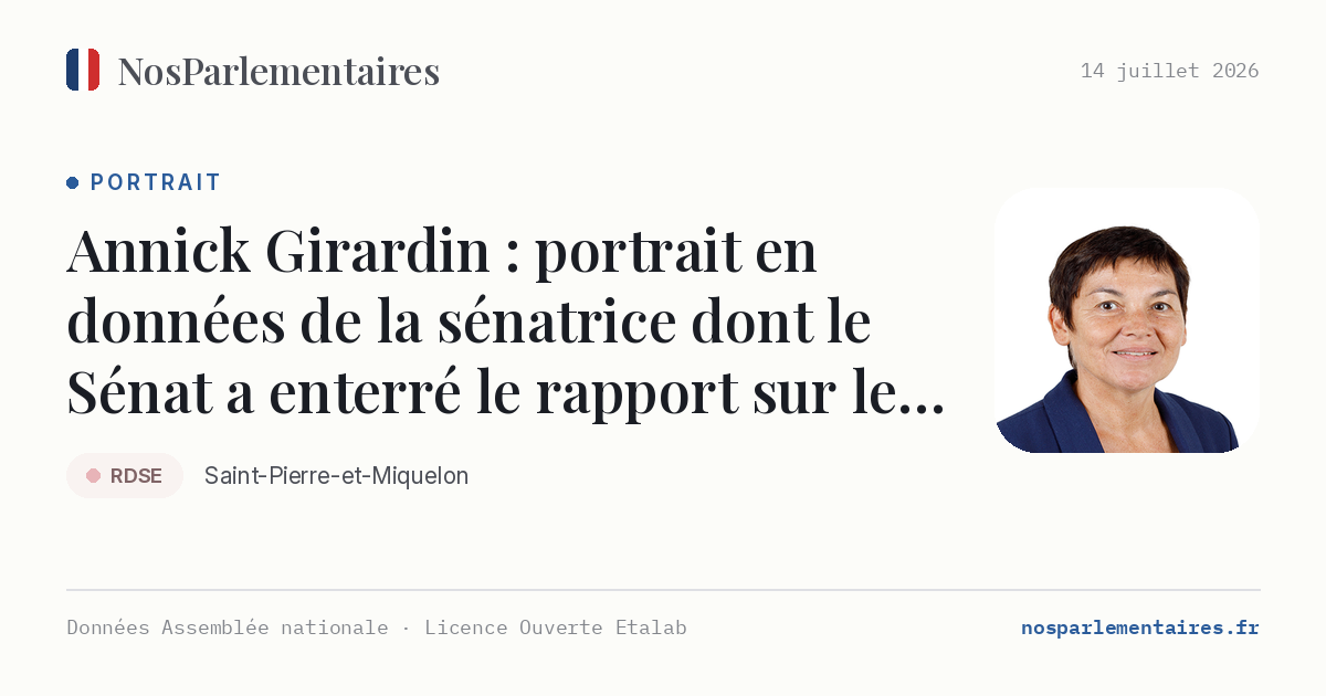 Annick Girardin, l'ex-ministre au rapport enterré : cinq mois d'enquête sur le burn-out que le Sénat refuse de publier