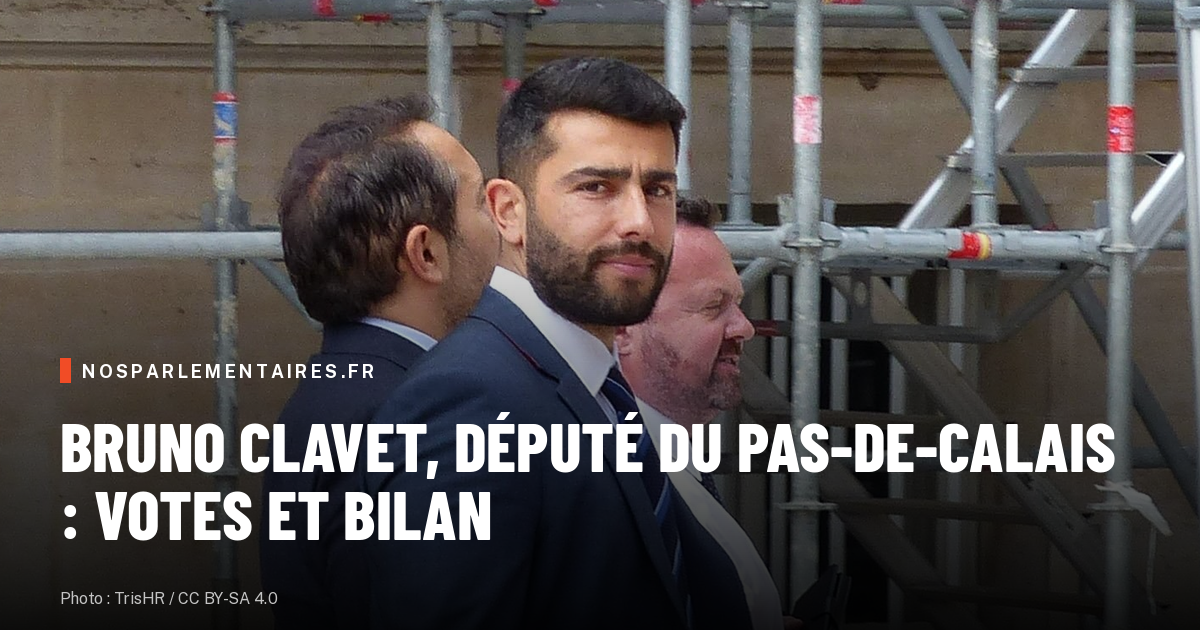Bruno Clavet, député de Lens, parmi les moins assidus aux votes en 2026