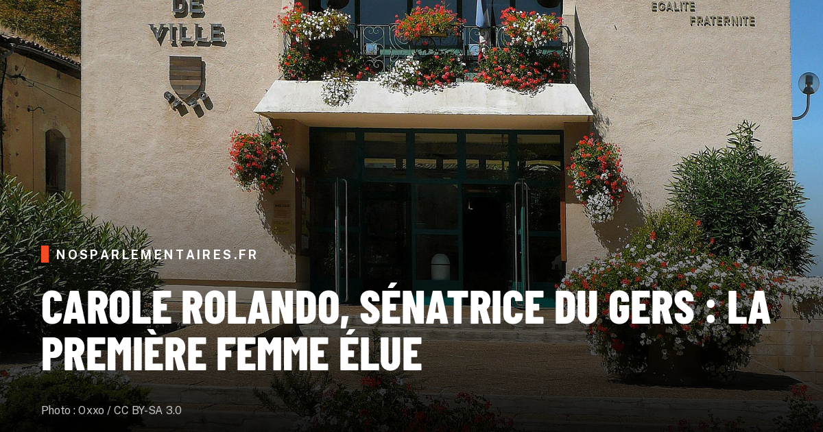 Carole Rolando, battue à Eauze en mars, première sénatrice du Gers