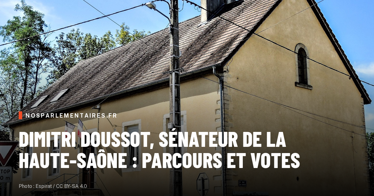 Dimitri Doussot, ancien collaborateur d'Alain Joyandet, lui succède au Sénat
