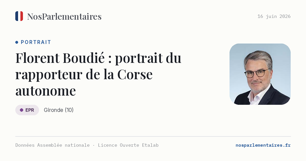 Florent Boudié, le légiste de la Macronie : portrait du rapporteur de la Corse autonome