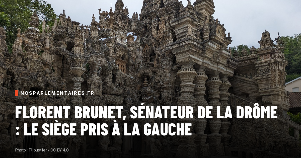 Florent Brunet prend à la gauche son dernier siège drômois au Sénat