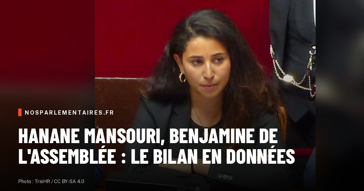 Hanane Mansouri, benjamine de l'Assemblée : 421 amendements, dont 321 sur la fin de vie, 6 adoptés
