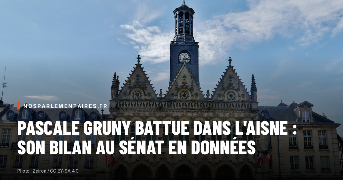 Pascale Gruny battue dans l'Aisne : le Sénat perd sa rapporteure des retraites, numéro deux d'une liste arrivée en tête