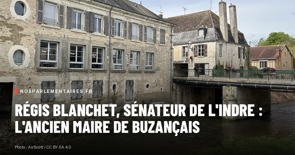 Régis Blanchet, 31 ans maire de Buzançais, détrône la sénatrice LR sortante