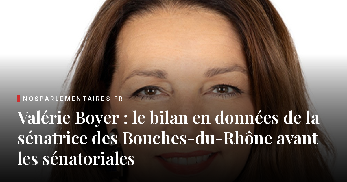 Valérie Boyer, 98,7 % alignée sur son groupe mais dissidente aux sénatoriales : le bilan en données de la sénatrice des Bouches-du-Rhône