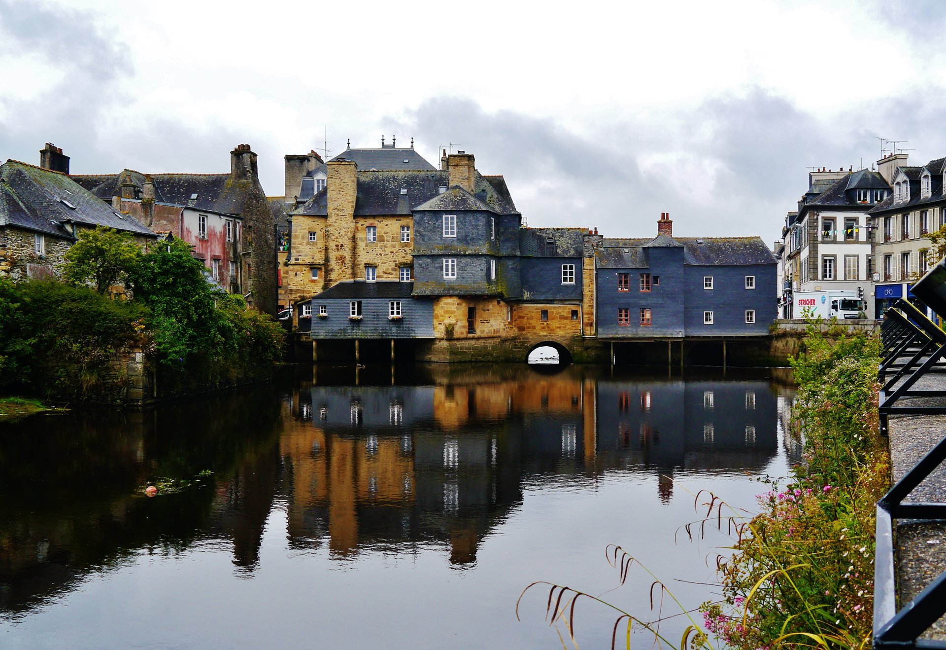 Le pont de Rohan à Landerneau, ville dont Patrick Leclerc est maire depuis 2008